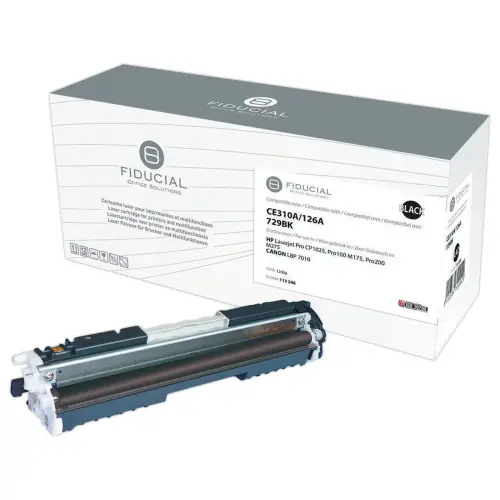 Lasercartridge FIDUCIAL equiv. HP CE310A Zwart 4370B002