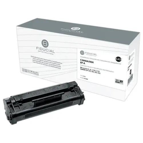 Compatibele zwarte FIDUCIAL toner voor HP C3906A 