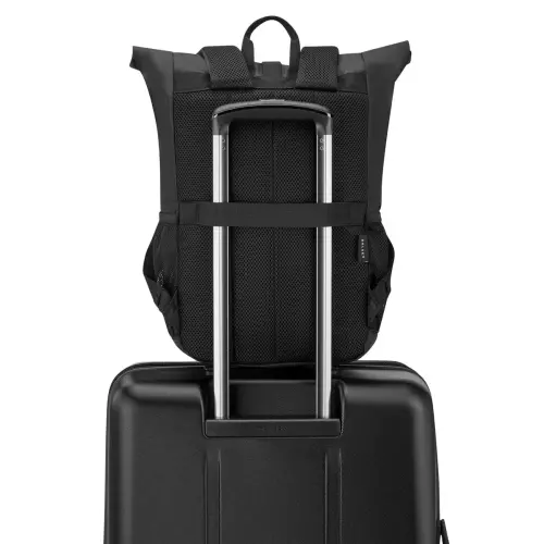 Citypkrolltop rugzak 22L - Zwart - DELSEY