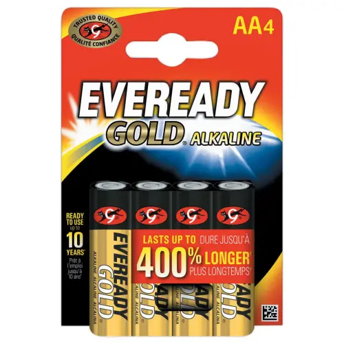 4 Alkaline batterijen ENERGIZER Eveready LR6(AA)