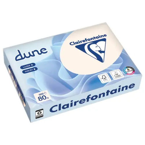 5 pakken van 500 vellen Dune papier 80g A4 