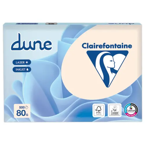 5 pakken van 500 vellen Dune papier 80g A4 