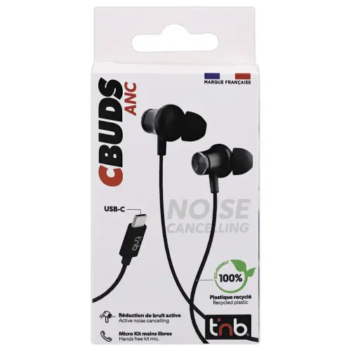 USB-C ANC Oordopjes - Zwart - T'NB
