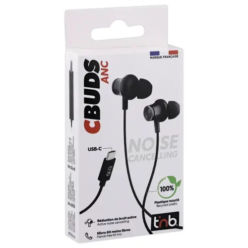 USB-C ANC Oordopjes - Zwart - T'NB
