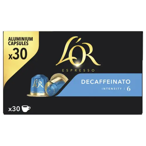 30 capsules L'OR Decaffeinato - Compatibel met Nespresso 