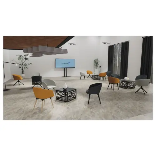 2 Fauteuils Arco Arrondi Beige - Poot Pyramidevormig - GENERIEK 