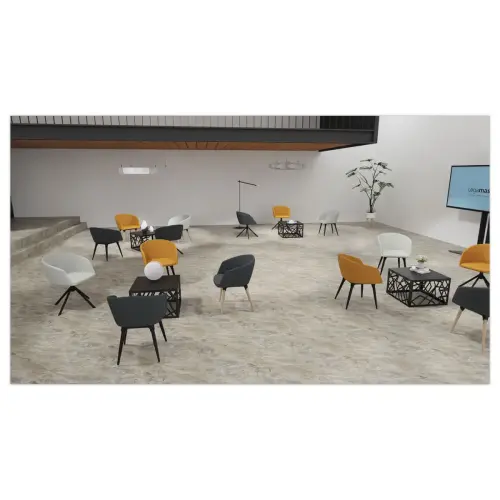 2 Fauteuils Arco Arrondi Beige - Poot Pyramidevormig - GENERIEK 