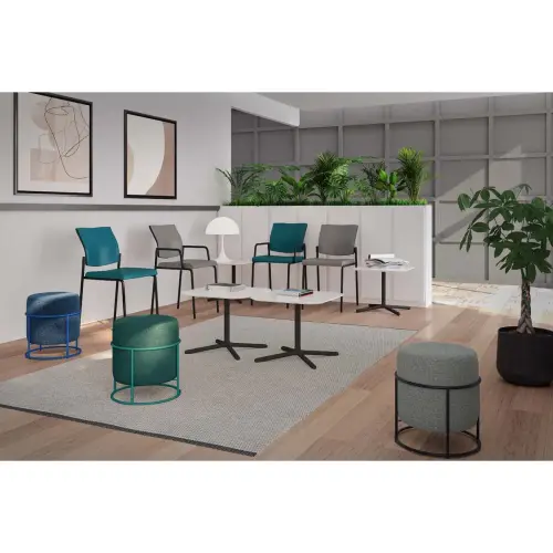 2 stoelen Synergy molgrijs gemonteerd