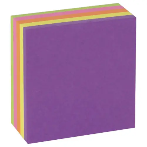 Mini-blok kubus 51x51 mm 5 kleuren 250 vellen