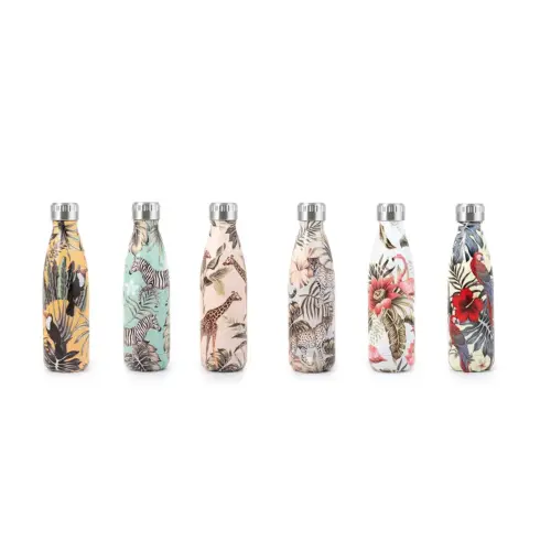 RVS drinkfles 0,5L savanne decoratie