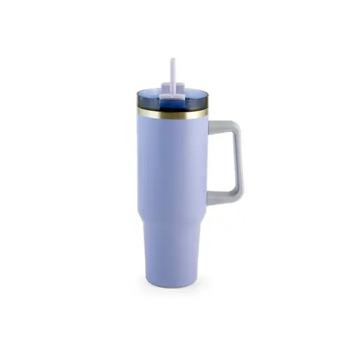 Geïsoleerde gekleurde mok met handvat 1,2L in assorti kleuren