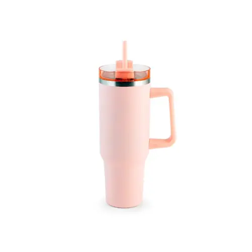 Geïsoleerde gekleurde mok met handvat 1,2L in assorti kleuren