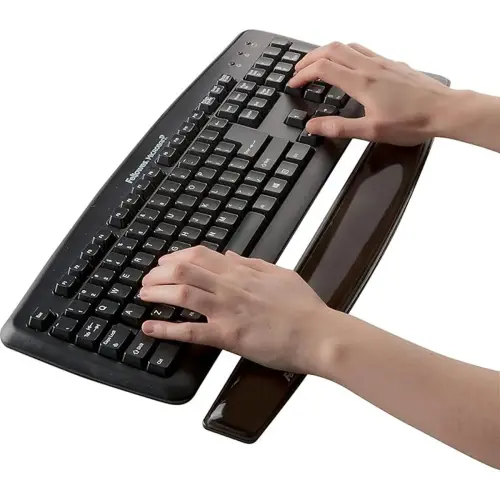 Gelpolssteun voor toetsenbord - FELLOWES- Cystal - blauw 