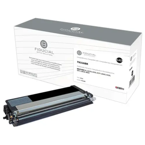 Cartridge FIDUCIAL equivalent BROTHER TN326BK - zwart