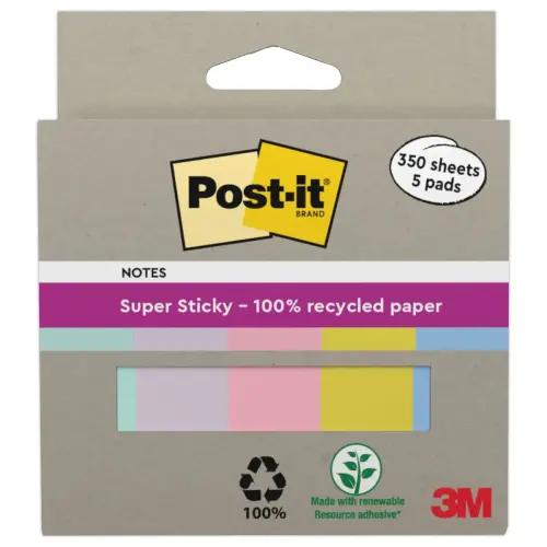 Super Sticky bladwijzers - 15 x 50 mm - POST-IT
