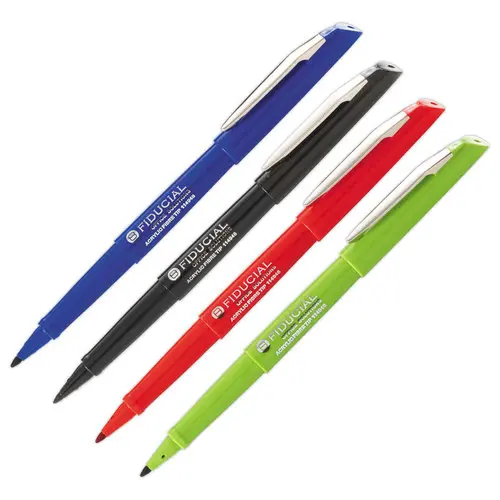 Viltstift FIDUCIAL met dop - Breed schrift zwart