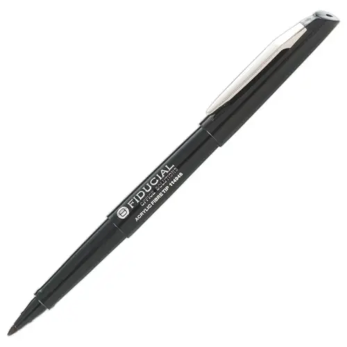 Viltstift FIDUCIAL met dop - Breed schrift zwart