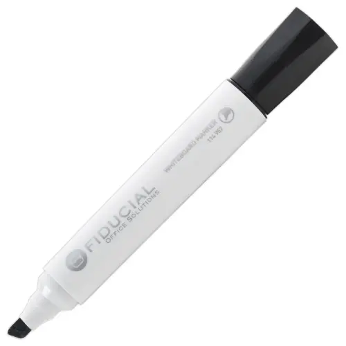 Marker voor whiteboards met beitelpunt - Zwart - FIDUCIAL