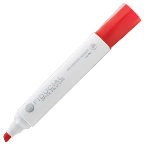 Marker voor whiteboards met beitelpunt - Rood - FIDUCIAL