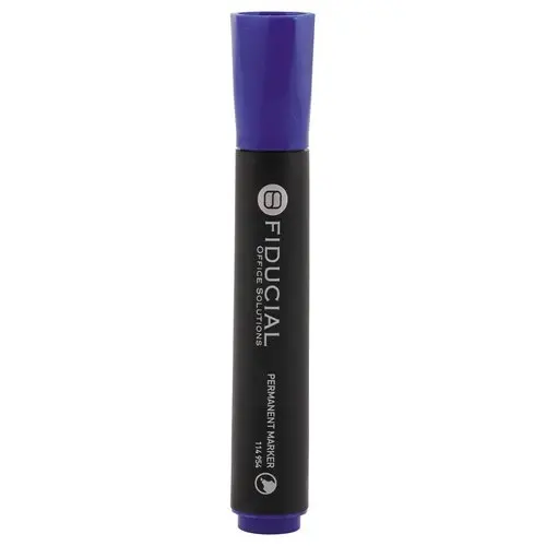 Permanent marker met beitelpunt - Blauw - FIDUCIAL