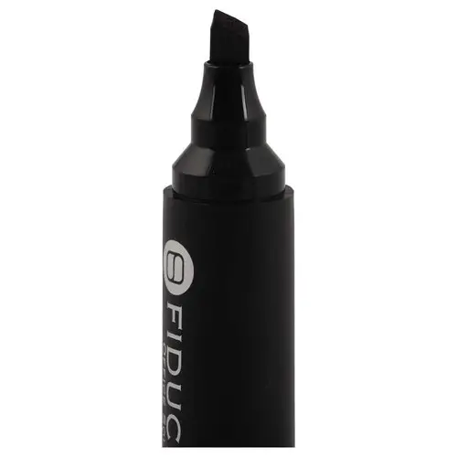 Permanent marker met beitelpunt - Zwart - FIDUCIAL