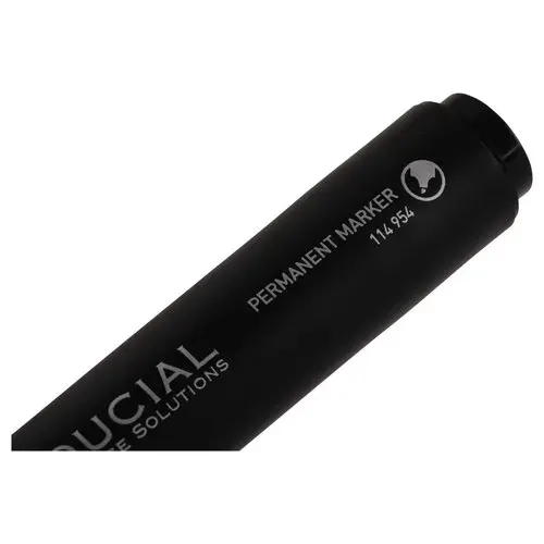 Permanent marker met beitelpunt - Zwart - FIDUCIAL