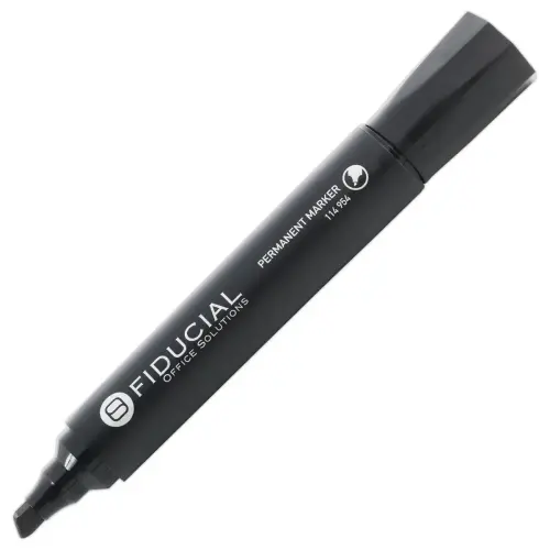 Permanent marker met beitelpunt - Zwart - FIDUCIAL