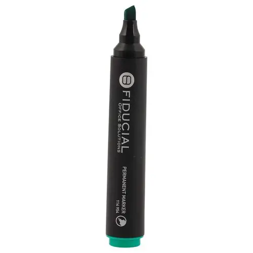 Permanent marker met beitelpunt - Groen - FIDUCIAL