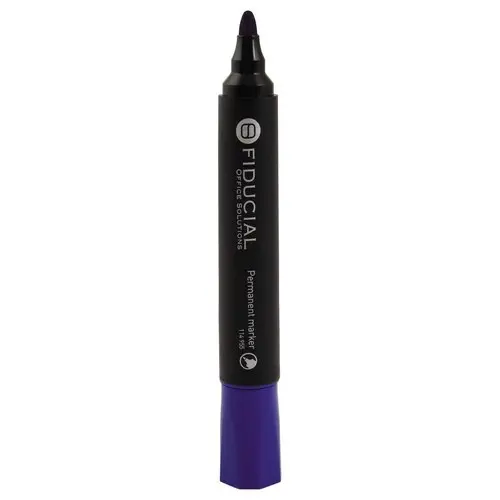 Permanent marker met ronde punt - Blauw - FIDUCIAL