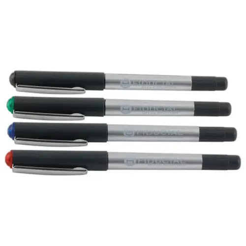 Roller met metalen punt medium schrift - Zwart - FIDUCIAL