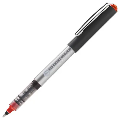 Roller met metalen punt medium schrift - Rood - FIDUCIAL 