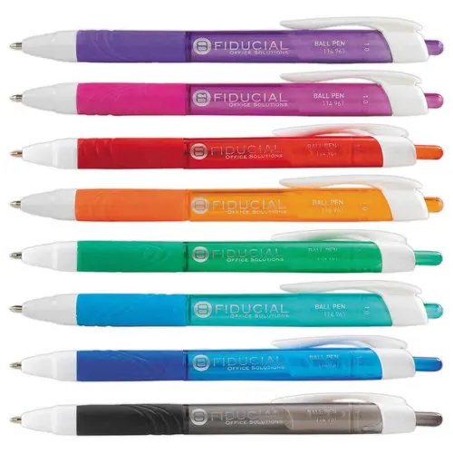 Retractable balpen FIDUCIAL Grip - Gemiddeld schrijven
