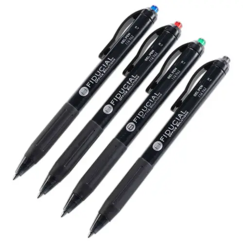 Intrekbare balpen Grip -  Middelgroot geschrift - blauw - FIDUCIAL 