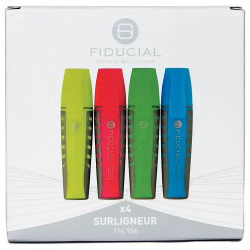 4 Markers FIDUCIAL - brede punt - Assortiment