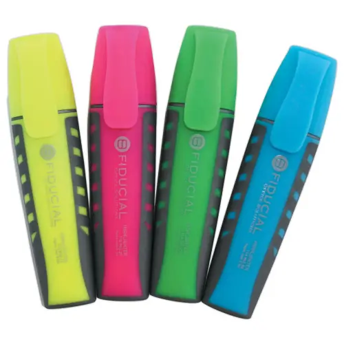4 Markers FIDUCIAL - brede punt - Assortiment