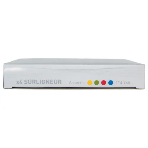 4 Markers FIDUCIAL - brede punt - Assortiment