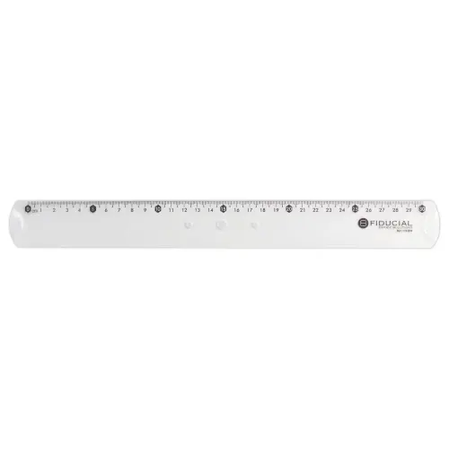 Enkelvoudige meetlat in plastic FIDUCIAL- 30 cm