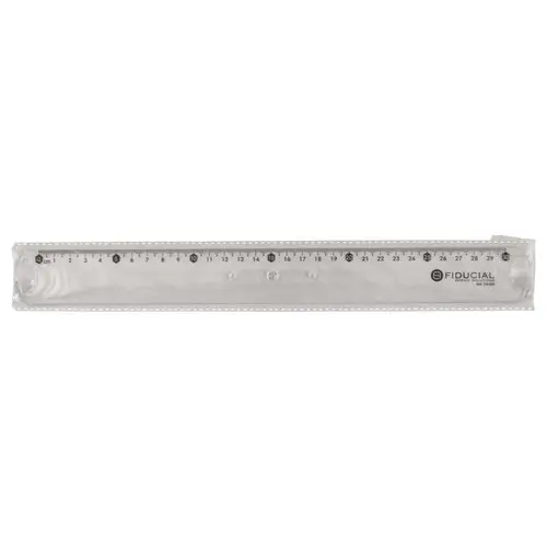 Enkelvoudige meetlat in plastic FIDUCIAL- 30 cm