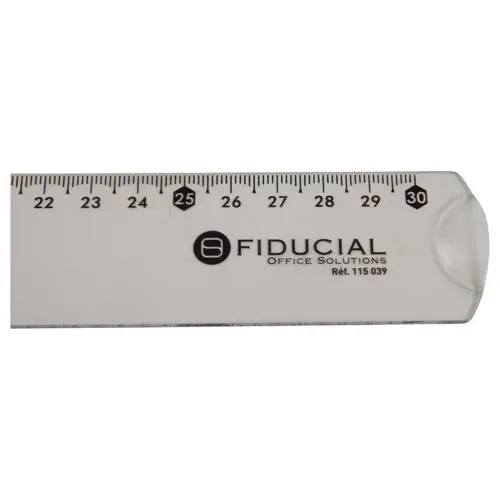 Enkelvoudige meetlat in plastic FIDUCIAL- 30 cm