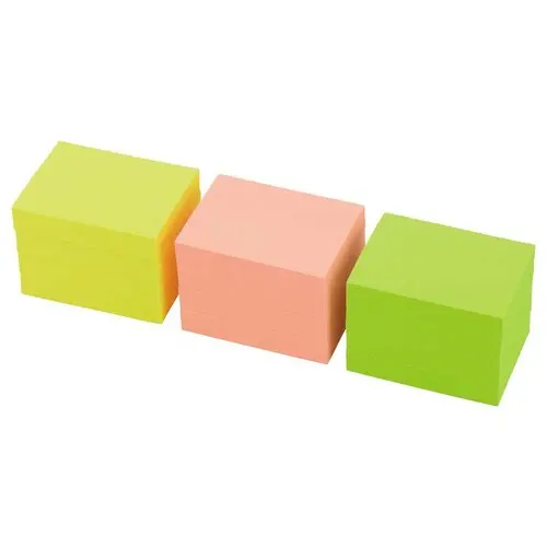 012 Blokken herpositioneerbare memoblaadjes FIDUCIAL - 38x51 mm