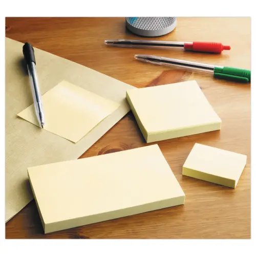 012 Blokken herpositioneerbare gerecycleerde memoblaadjes FIDUCIAL - 38x51 mm