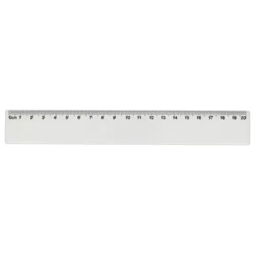Eenvoudige bureauregel van Eco-plastic - 20 cm
