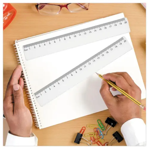 Eenvoudige bureauregel van Eco-plastic - 20 cm