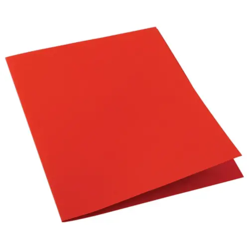 100 Gekleurde kartonnen mappen - Rood - FIDUCIAL
