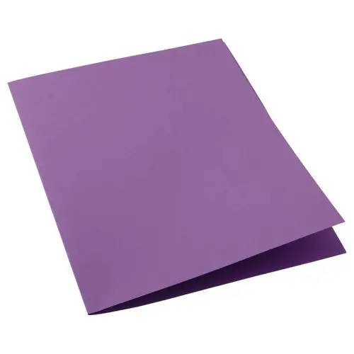 100  Gekleurde kartonnen mappen - Paars - FIDUCIAL 