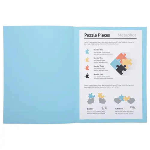 100 A4+-mappen - lichtblauw - 220g - FIDUCIAL OFFICE SOLUTIONS