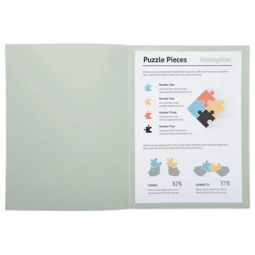 100 Pastelkleurige mappen FIDUCIAL 24x32 cm - 220 g
