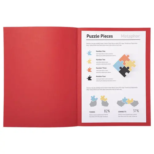 100 Mappen A4+ - 220g - 24x32 cm - Rood - FIDUCIAL