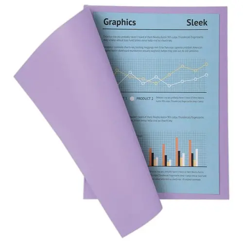 100 Pastelkleurige mappen FIDUCIAL 24x32 cm - 220 g