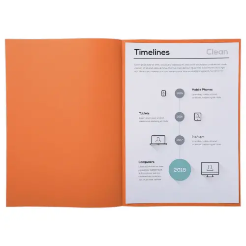 250 Inlegmappen in pastel oranje - 22 x 31 cm - FIDUCIAL OFFICE SOLUTIONS